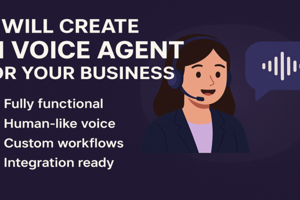 I will create AI voice agent for your business